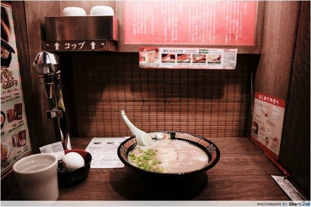 Solo dining Ramen in Shibuya Tokyo