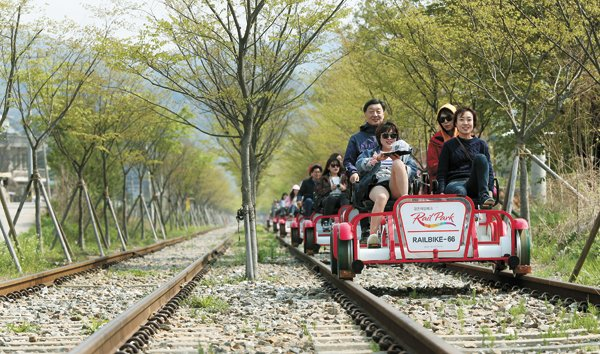 The Smart Local - Biking at Mugunghwa train tracks with family
