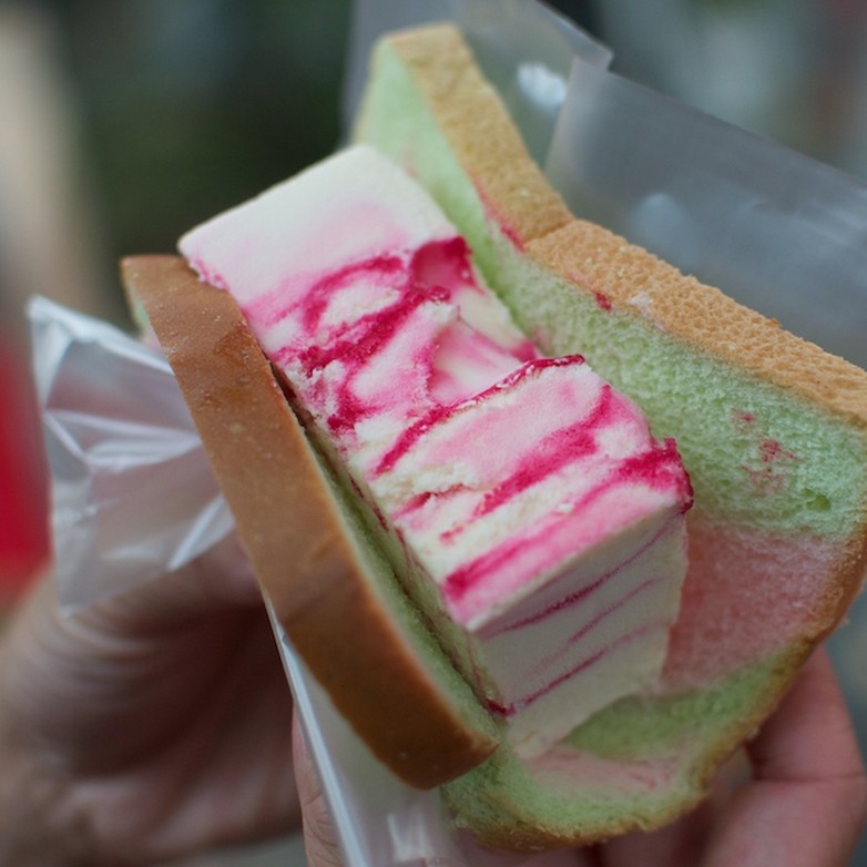 Singapore Culture - Ice Cream Bread Sandwich