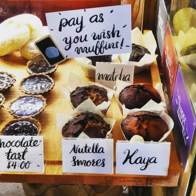 Pay as you wish muffins from Drury Lane cafe