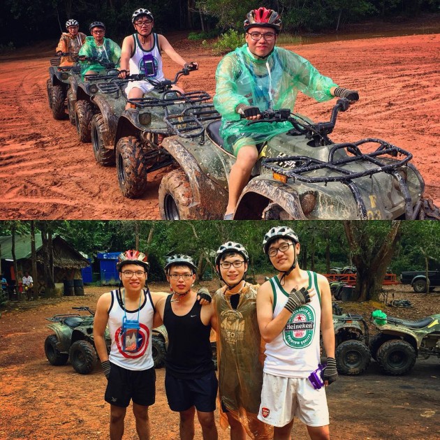 riding ATV in Thailand 