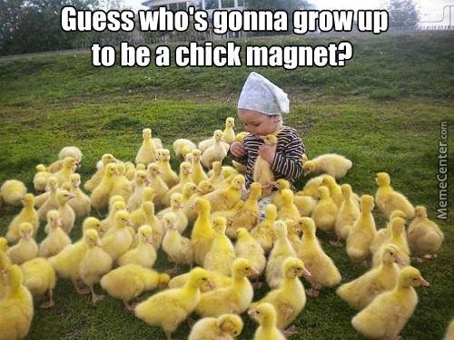friends always think you're a chick-magnet