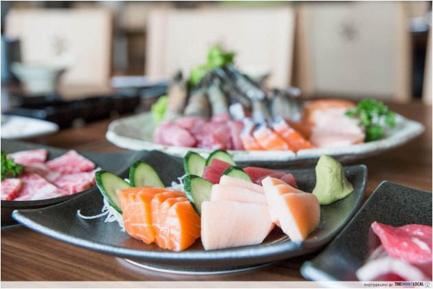 Unlimited Wagyu Beef buffet with seafood and sashimi at Tajimaya
