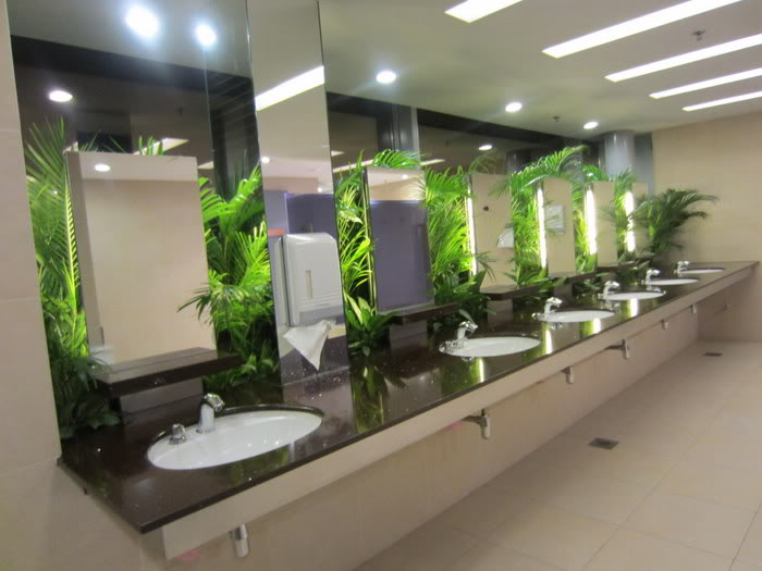 beautiful public toilet changi airport sink