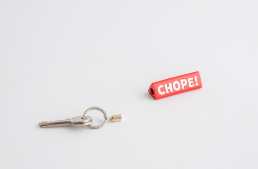 chope! Keychain, stuckshop