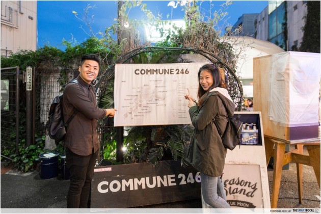 Commune 246, cafes, pop-up food kiosks, Harajuku