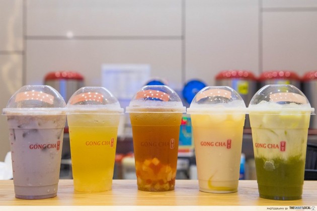 gong cha - mix and match flavours