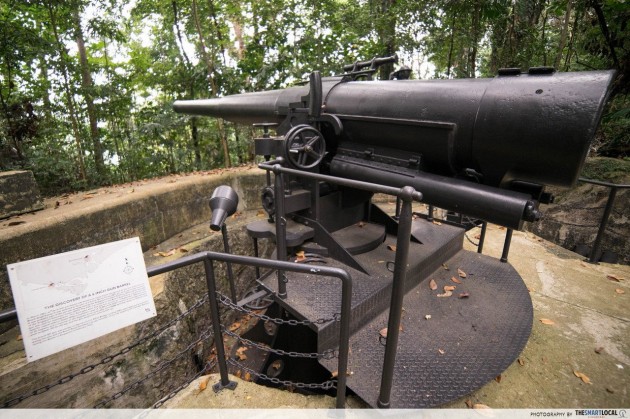 Fort Pasir Panjang, 6-inch guns, World War II Singapore, ammunition storage