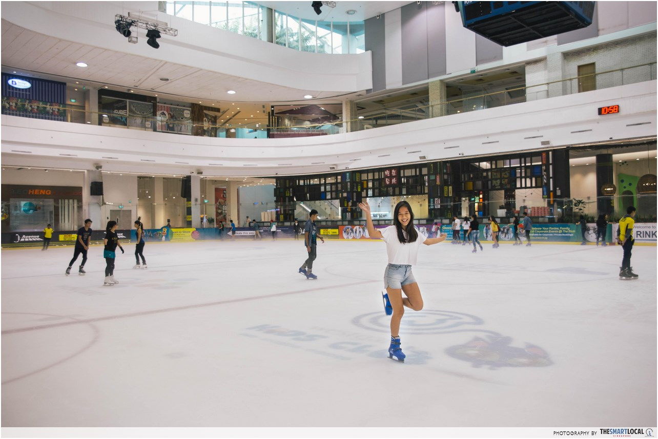 Ice-skate at The Rink at JCube for free, birthday month