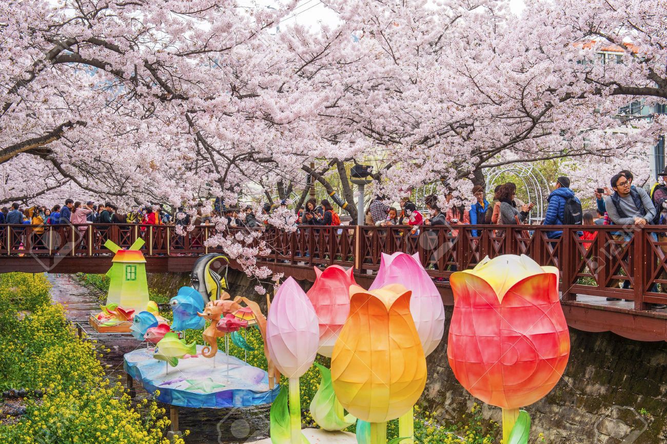 Art Floats at Jinhae Gunhangje Festival, South Korea