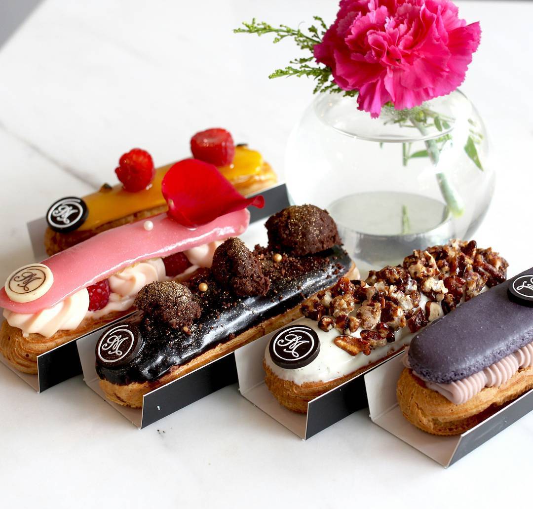 Artisan eclairs at L'eclair by Sarah Michelle.