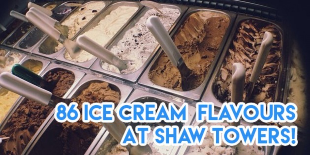 86 ice cream flavours at Tom's Palette Shaw Towers