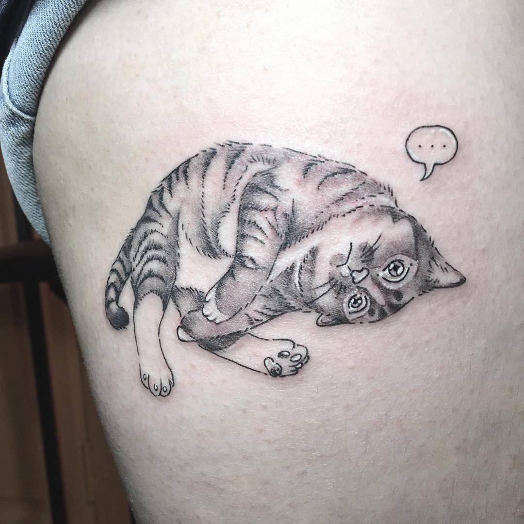 jenxtattoos cat tattoo