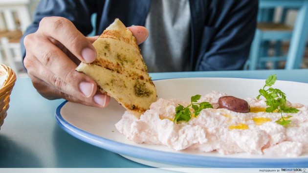 pita bread greek yogurt dip mykonos sentosa siloso grillfest
