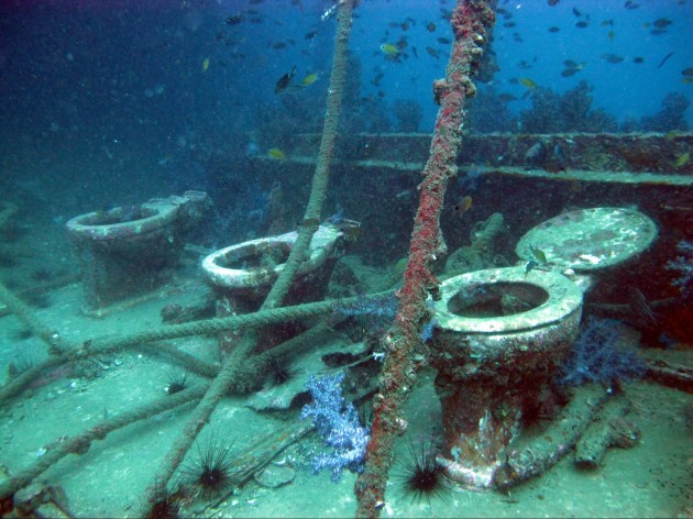 king cruiser phuket toilet underwater shipwreck diving