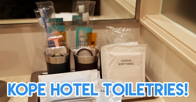 Kope hotel toiletries when you're on a trip