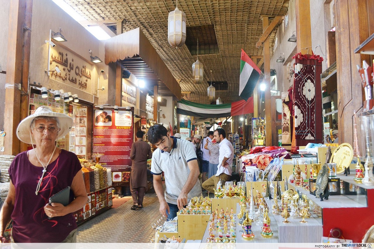 Shop for souvenirs along the Spice Souk