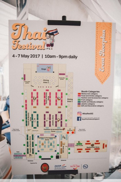 Map to Thai Festical 2017
