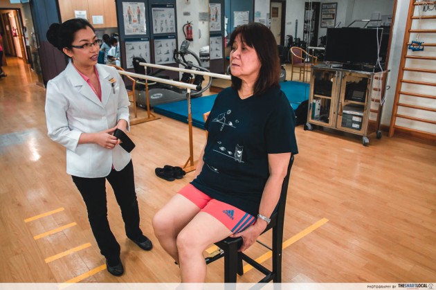 Mount Alvernia Fall Screening Assessment Elderly Seniors Rehab Leg Strength