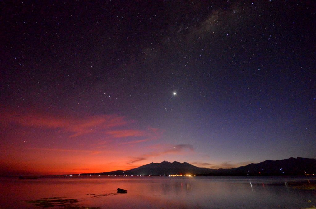 Stargazing on Lombok Beach