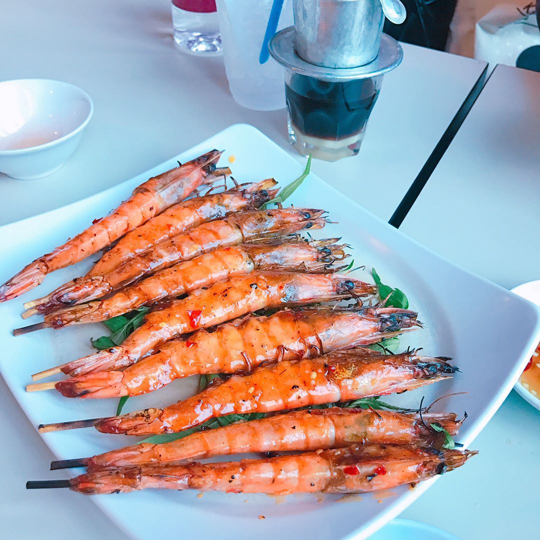 Tom Xien Nuong - or grilled prawns - from Little Vietnam