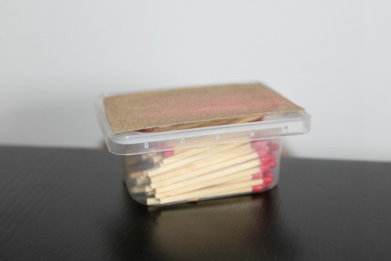 Put your matches in a tupperware box for extra protection