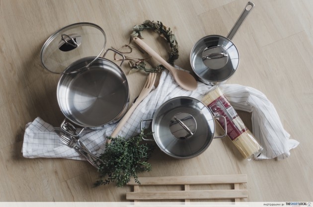 cookware that makes it look like a professional magazine shoot
