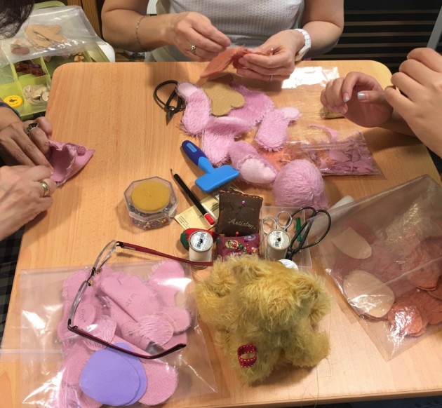 PoMo classes DIY teddy bear craft Jackie Teddy Bear
