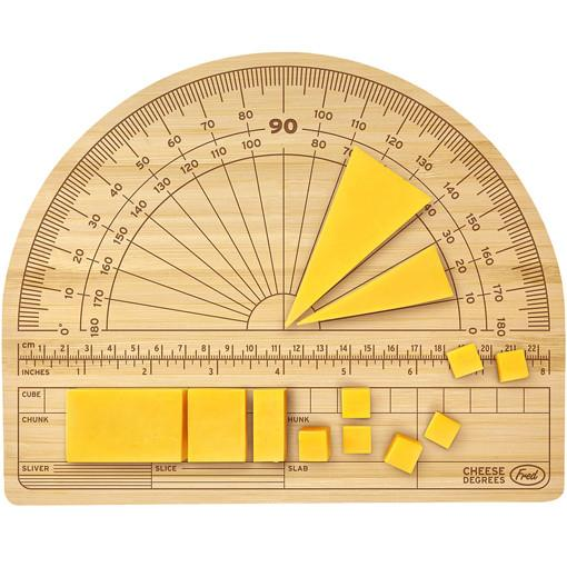 Cheese protractor tool to measure cheese when cutting weird inventions singapore