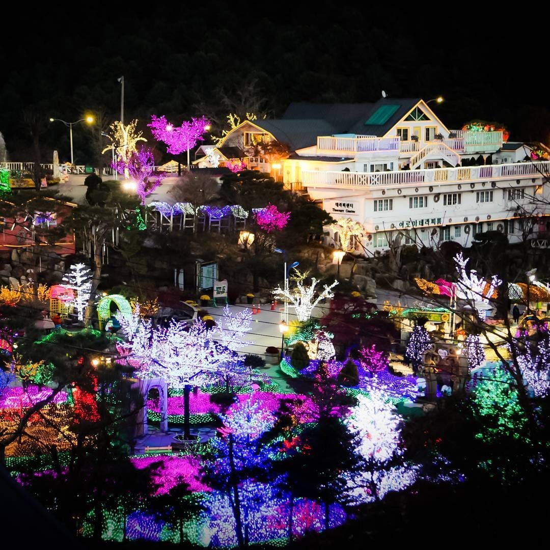Herb Island in Pocheon's decorative lights