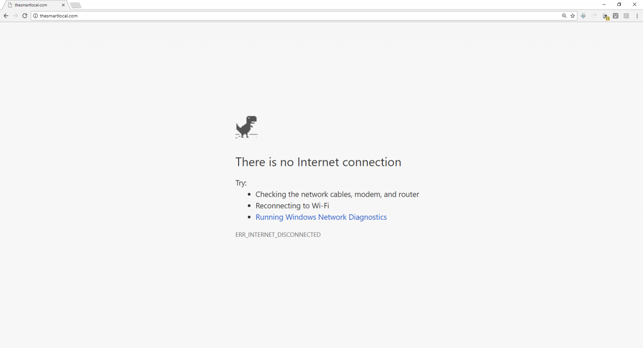 Sian Moments Google Chrome No Internet Connection Dinosaur