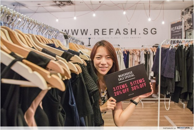 Refash buy and sell pre-loved clothes singapore