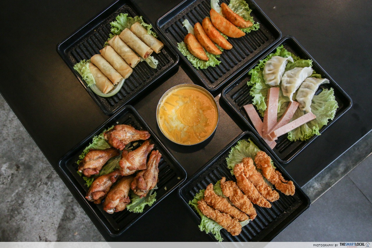 seoul garden's hotfoods to go with cheese
