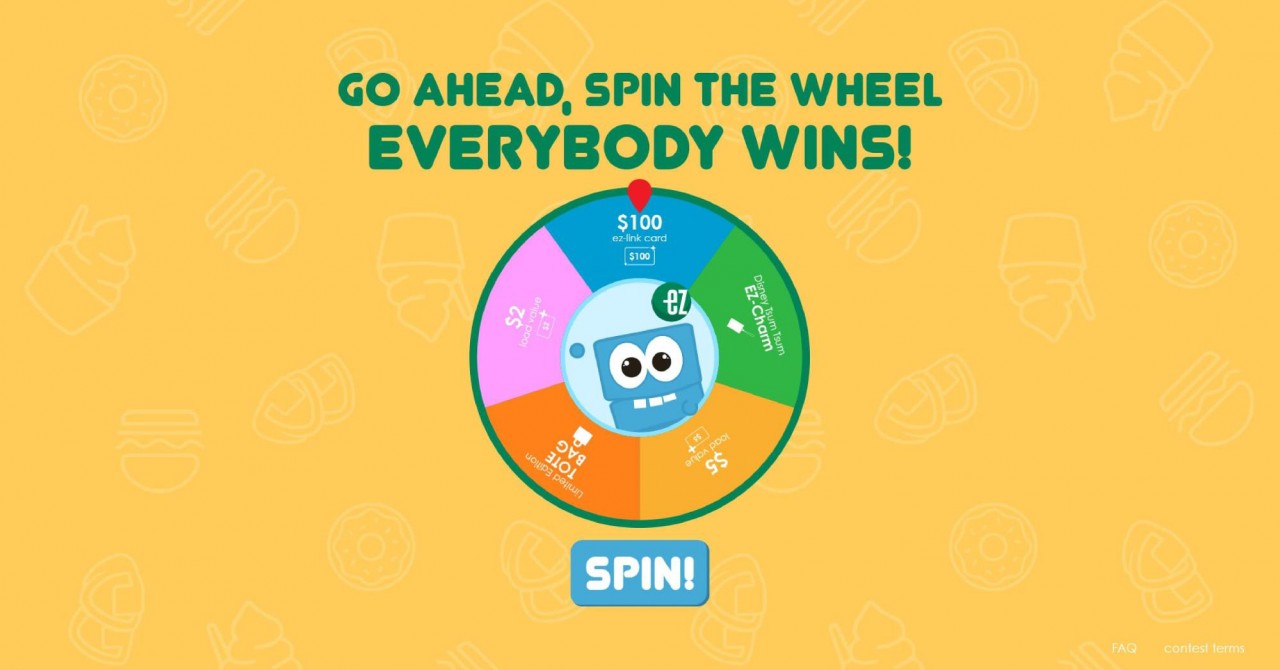EZ-Link Spin the Wheel Contest OH SO CUTE!