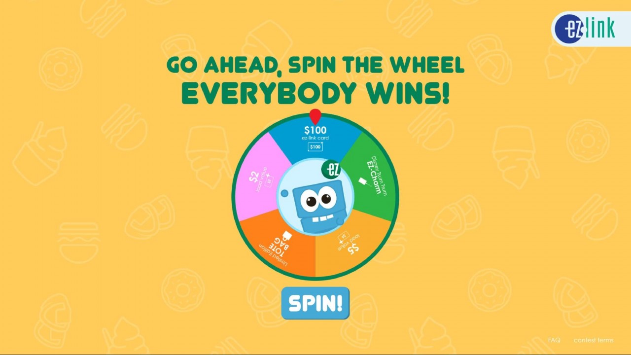 EZ-Link Spin the Wheel Contest OH SO CUTE!