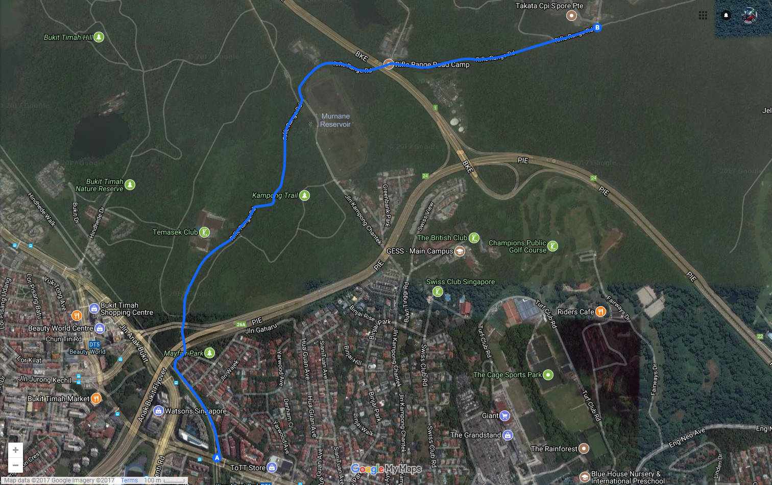 5 Ulu Initial D-Worthy Roads In Singapore Every Newbie And Laojiao Driver Should Conquer (3) - Rifle Range Road map