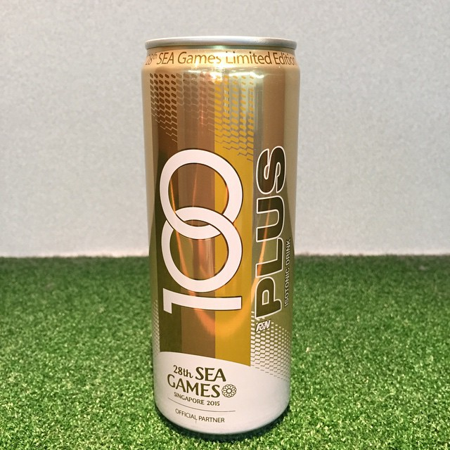 2015 SEA Games 100 Plus limited edition gold cans 