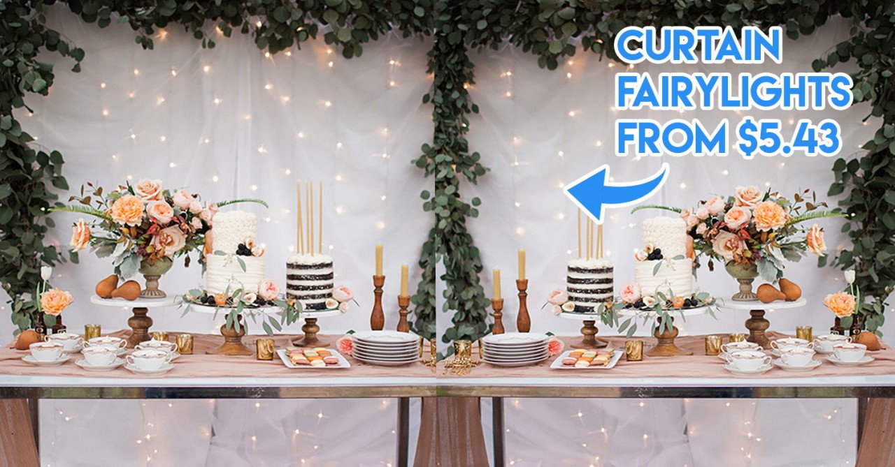 Cheap party decorations from ezbuy curtain fairylights