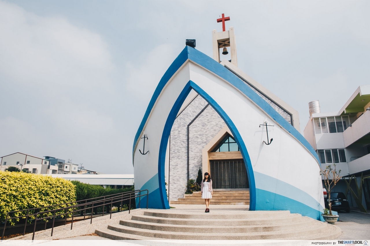 Ship-shaped Panding Church Taichung Taiwan