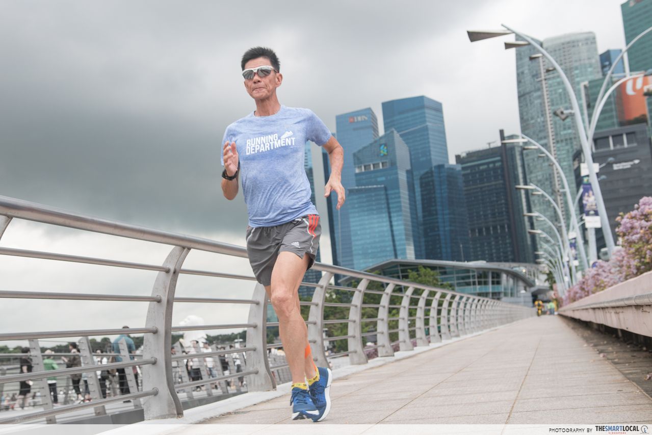 Seasoned marathoner in Singapore