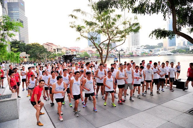 Free exercise in Singapore i-Run running sessions