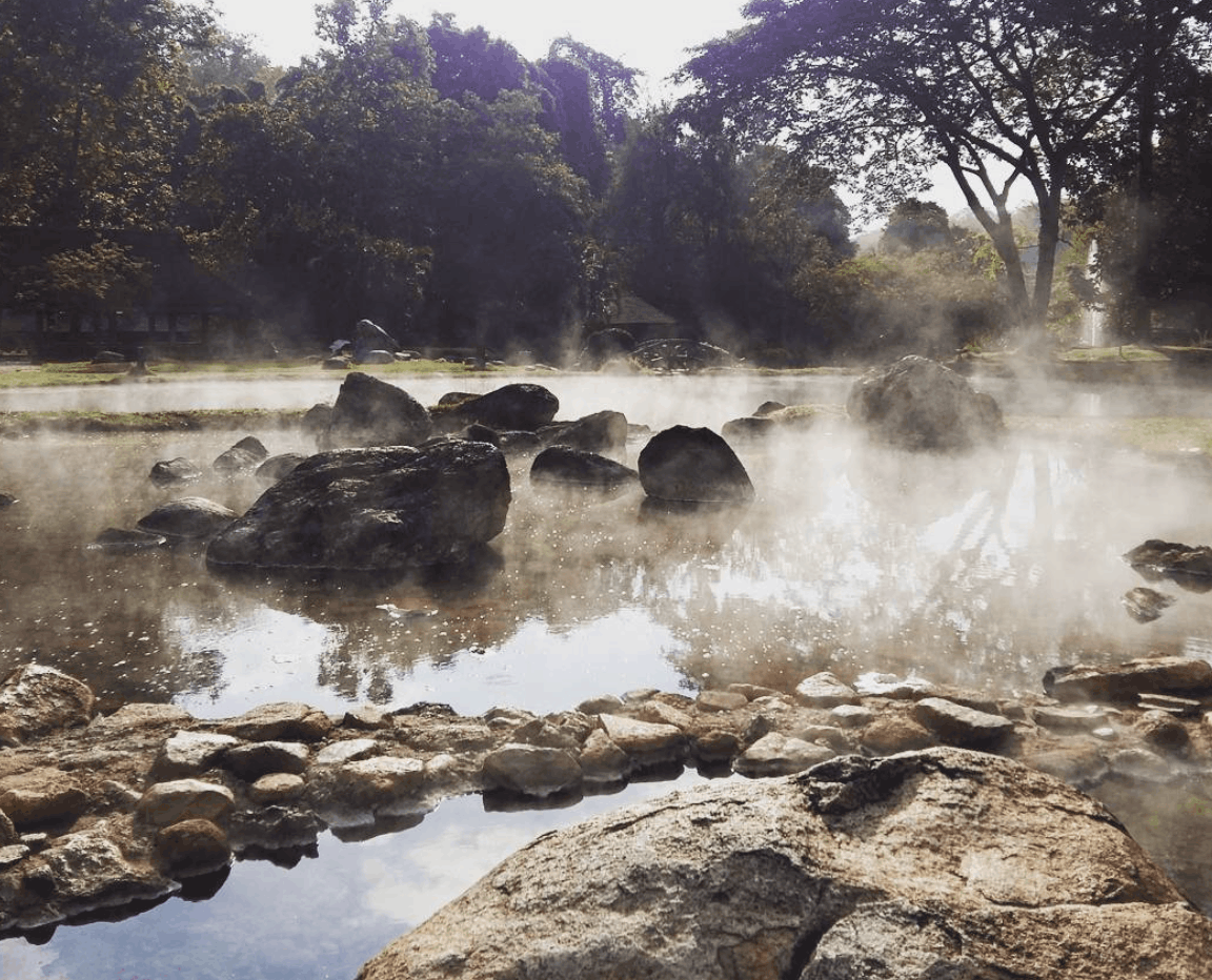 Cold places in Southeast Asia Thailand Lampang Chae Son Hot Springs