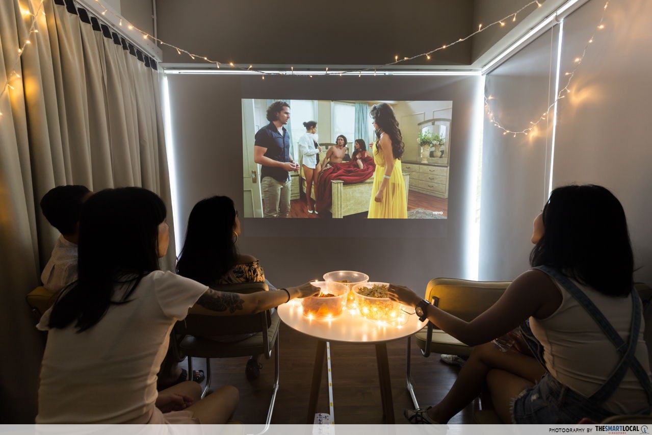 Have your own movie screening at Cosy 7