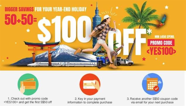 $100 Off from Klook