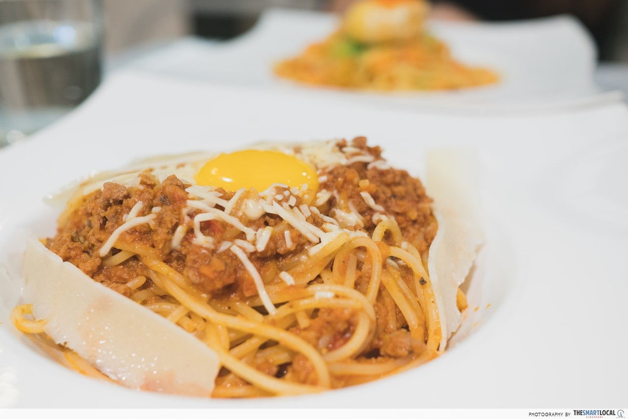 Egg-Drop Spaghetti Sauce Bolognese from TCC
