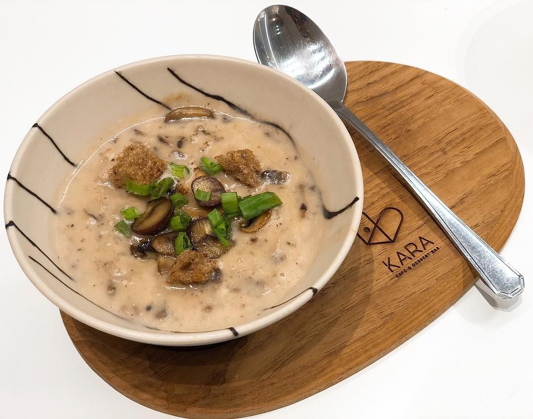 Kara Cafe & Dessert Bar Christmas set meal 2017 Wild Mushroom Soup