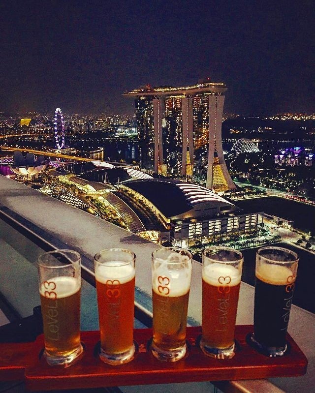 Level33 rooftop bar cheap New Year's Eve Countdown party with good view of fireworks