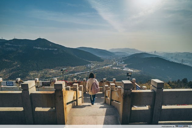 Panoramic city view top things to do in Jinan China 1000 Buddha Mountain