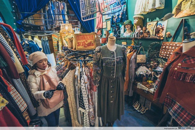 Hipster scene in jinan china vintage shop furong street