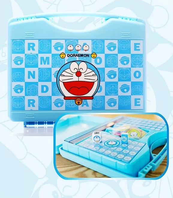 Doraemon Mahjong Set bag and tiles